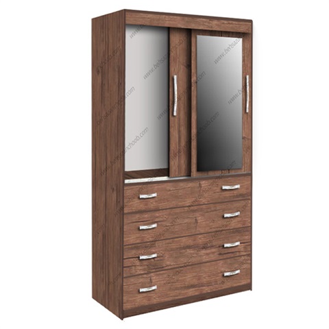 کمد درب ریلی چهار کشو K 108